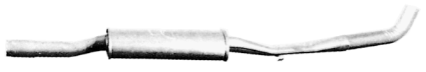 Exhaust center silencer / center muffler (10.41.76), ALFETTA (116__) 2.0 TD/2.4 TD